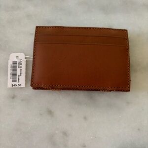 I crew leather wallet